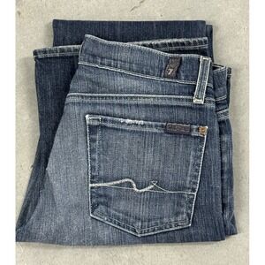 7 For All Mankind Bootcut Jeans Womens 27 Dark Wash Classic Denim